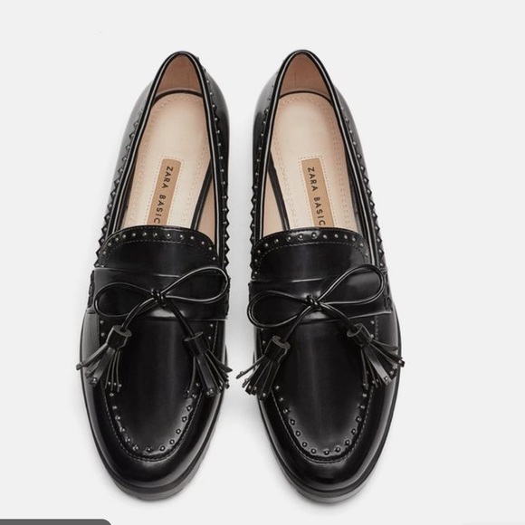 Zara Studded loafers slip on Sz 10❗️sold❗️ - Picture 2 of 8
